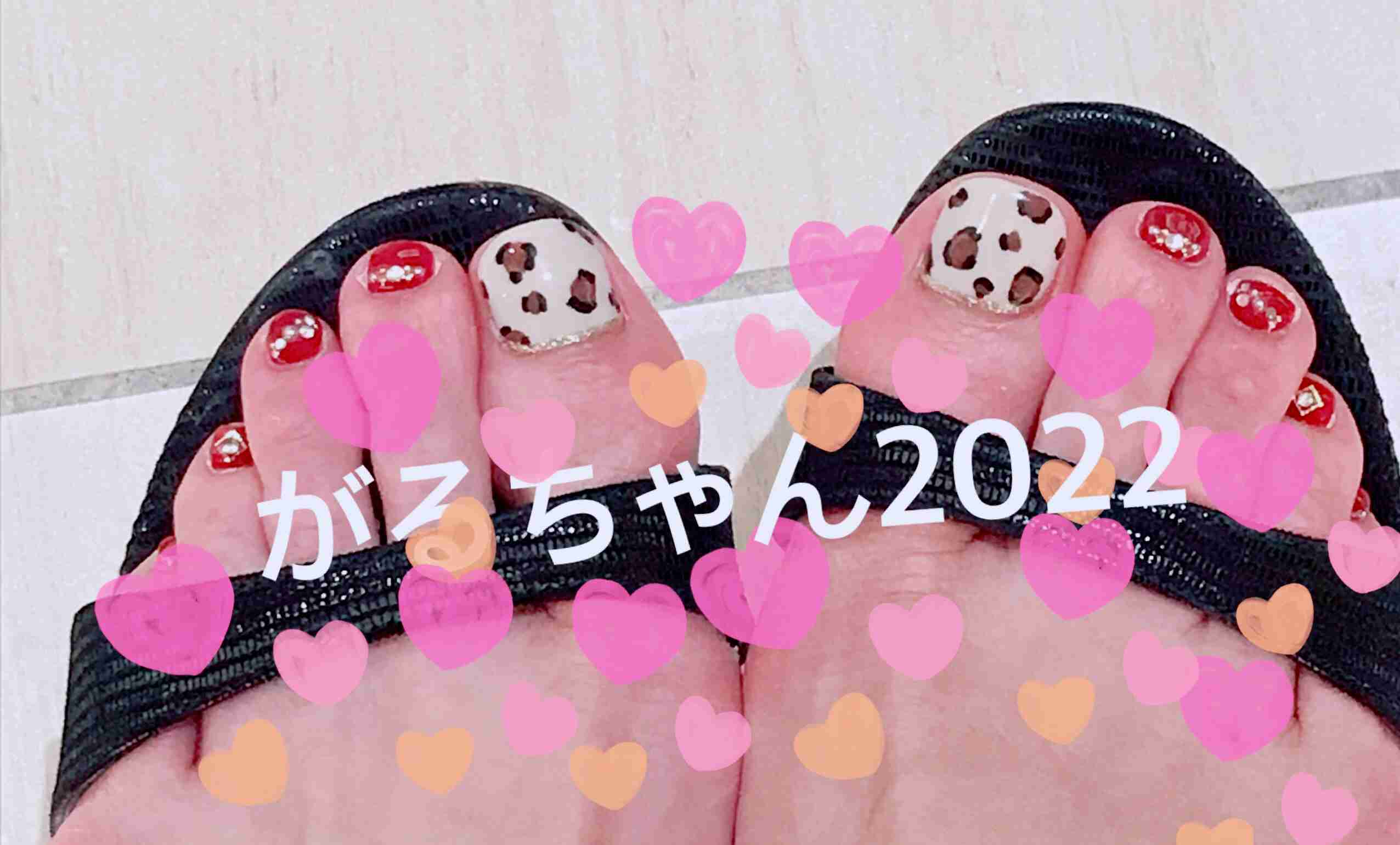 秋冬フットネイル