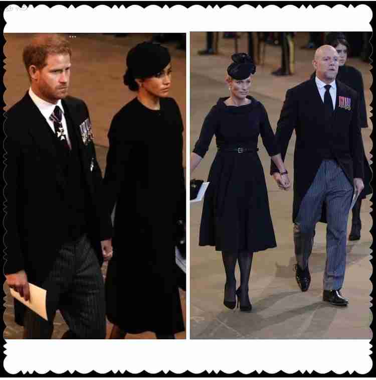 ウィリアム皇太子とキャサリン皇太子妃がヘンリー王子＆メーガン妃とウィンザー城外に現れる　弔問者に挨拶