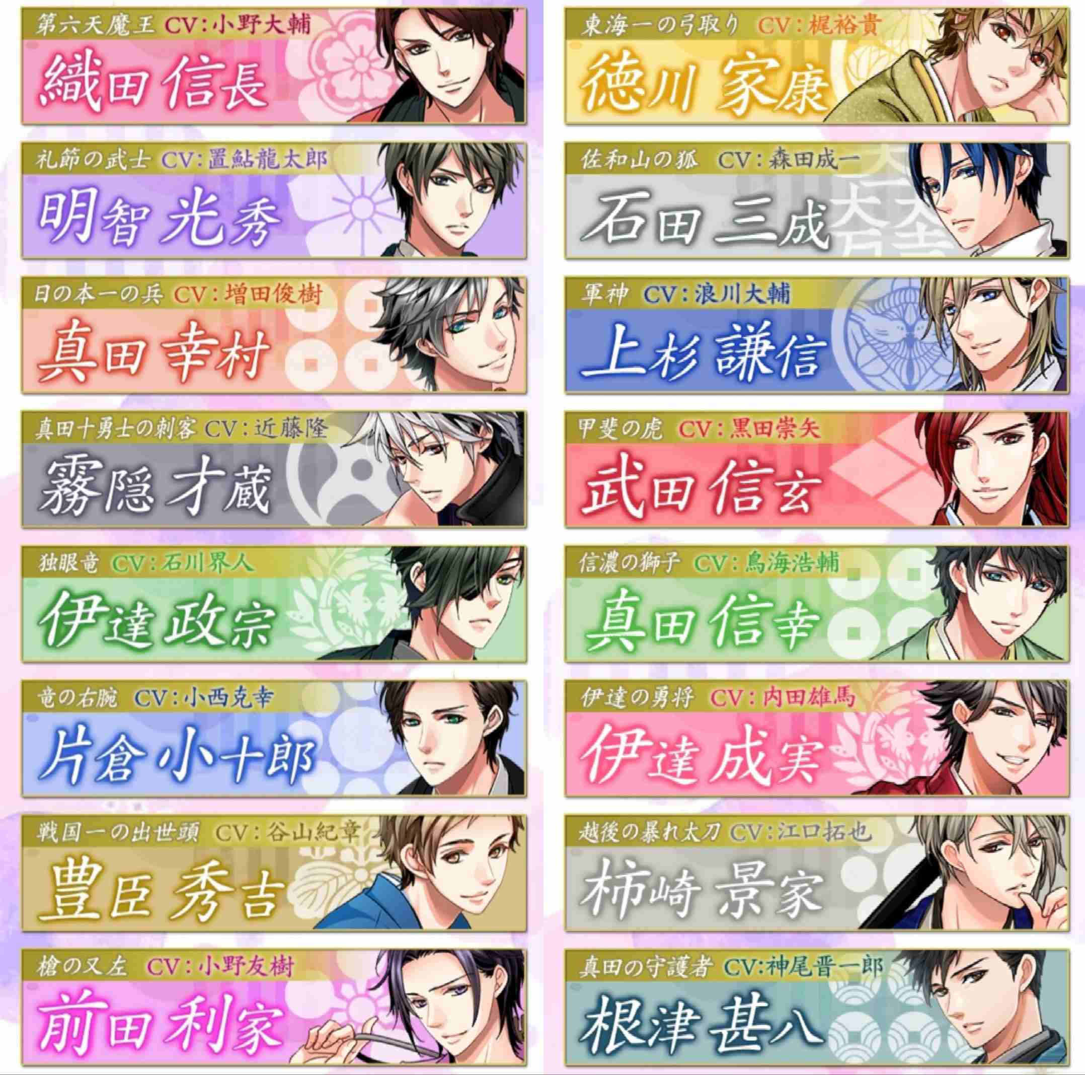 あなたの乙女ゲー四天王教えて下さい!!