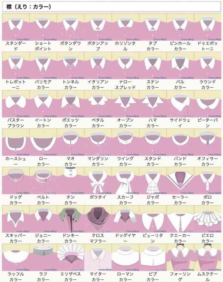 襟のある服が好き