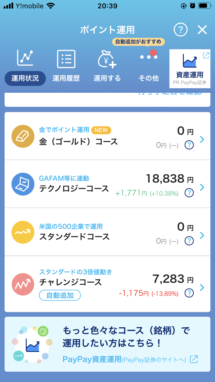 ポイント運用している方