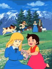 花を持ってる2次元キャラクター