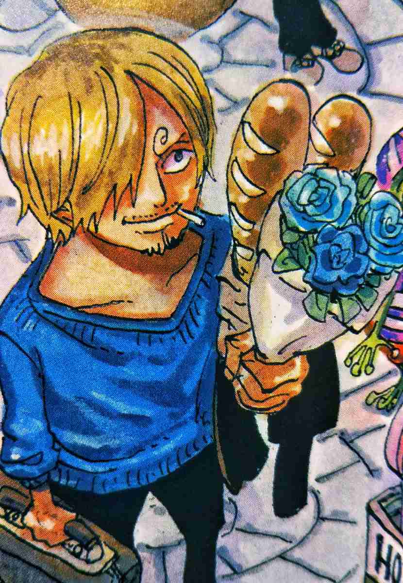 花を持ってる2次元キャラクター