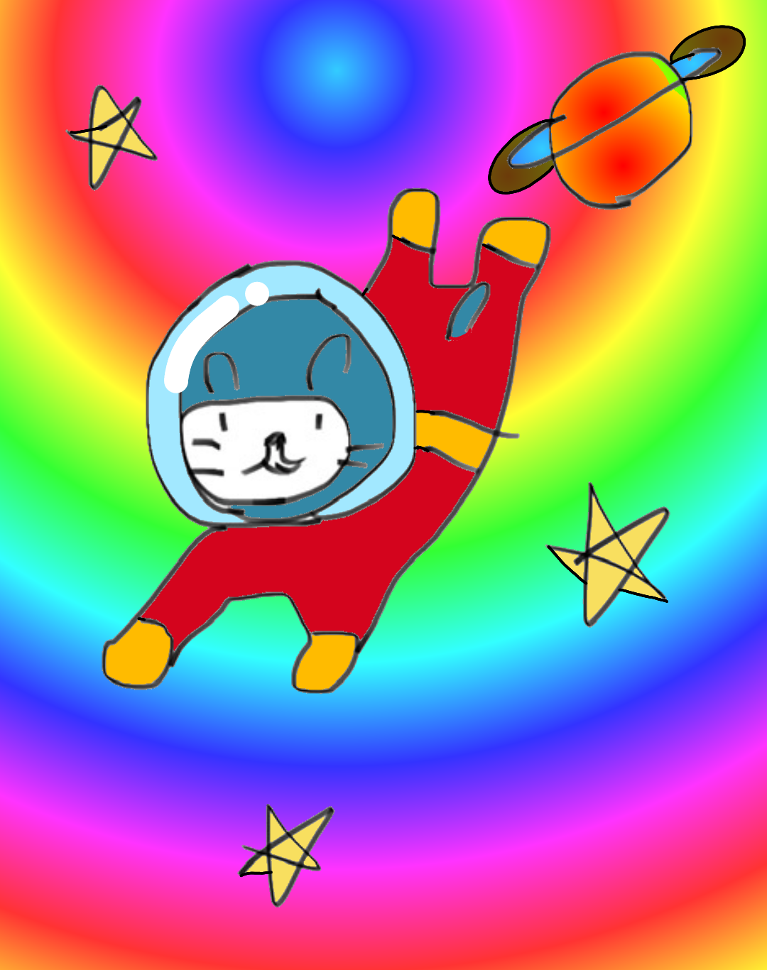 (お絵描き)自分で描いた絵を貼ると塗り絵して貰えるトピ