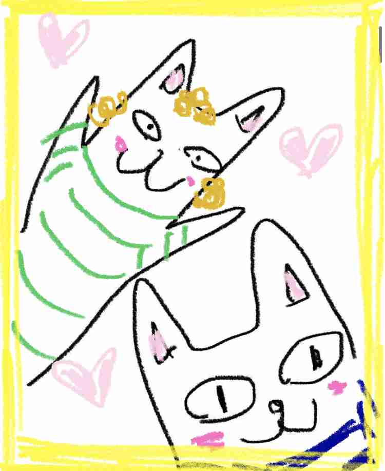 (お絵描き)自分で描いた絵を貼ると塗り絵して貰えるトピ