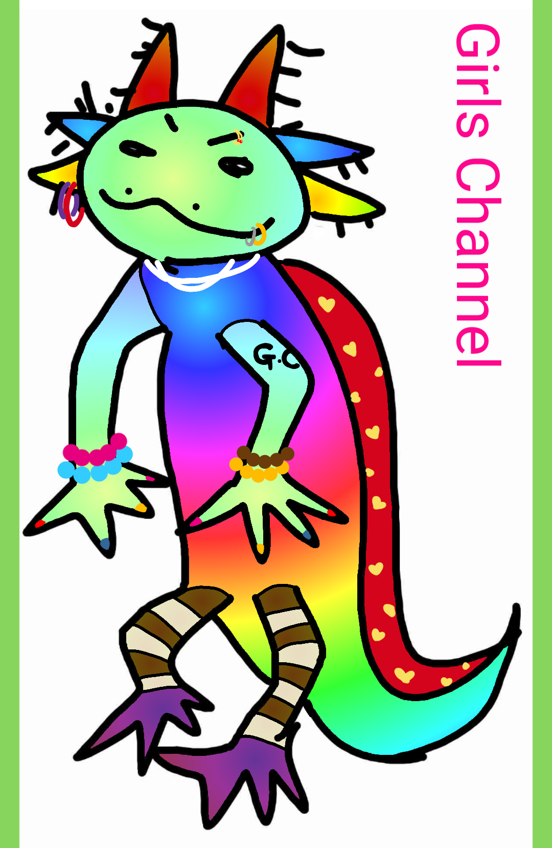 (お絵描き)自分で描いた絵を貼ると塗り絵して貰えるトピ