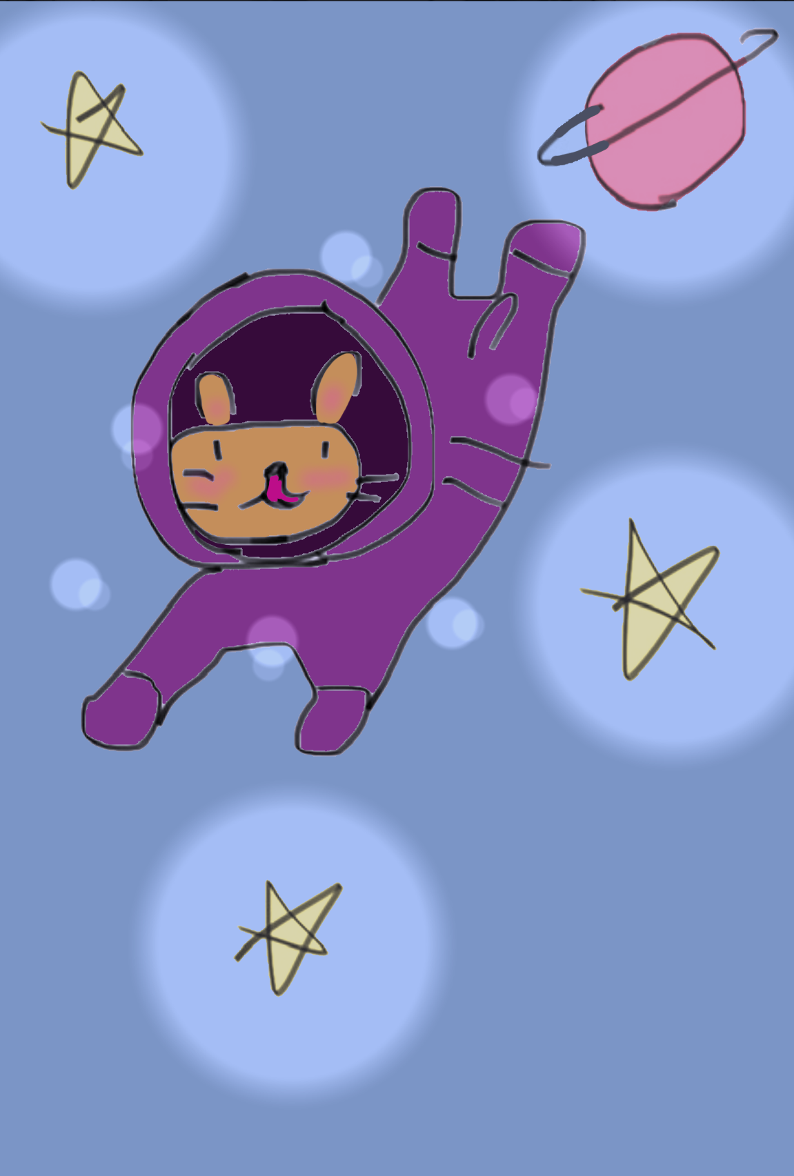 (お絵描き)自分で描いた絵を貼ると塗り絵して貰えるトピ