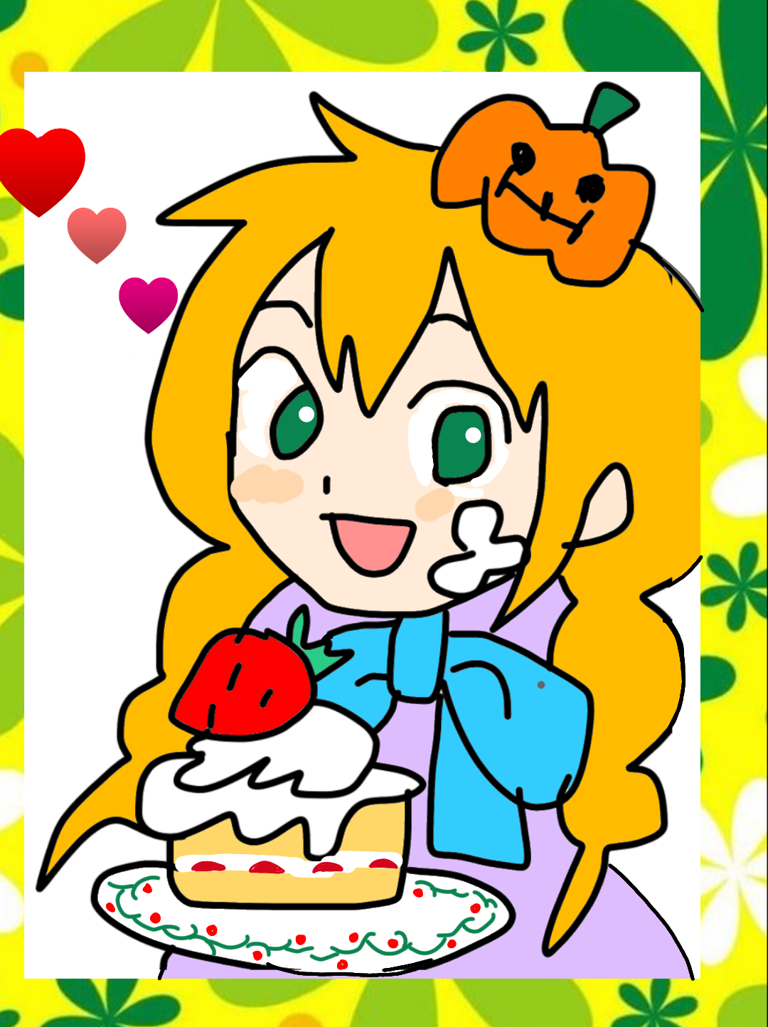 (お絵描き)自分で描いた絵を貼ると塗り絵して貰えるトピ