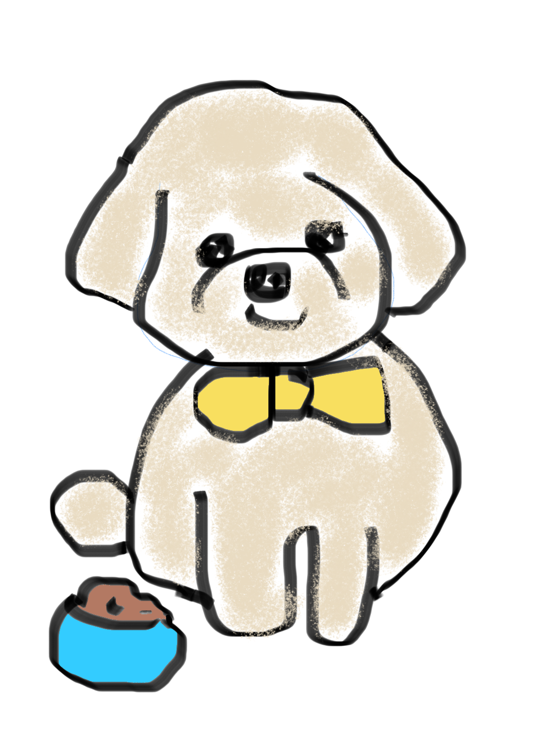 (お絵描き)自分で描いた絵を貼ると塗り絵して貰えるトピ