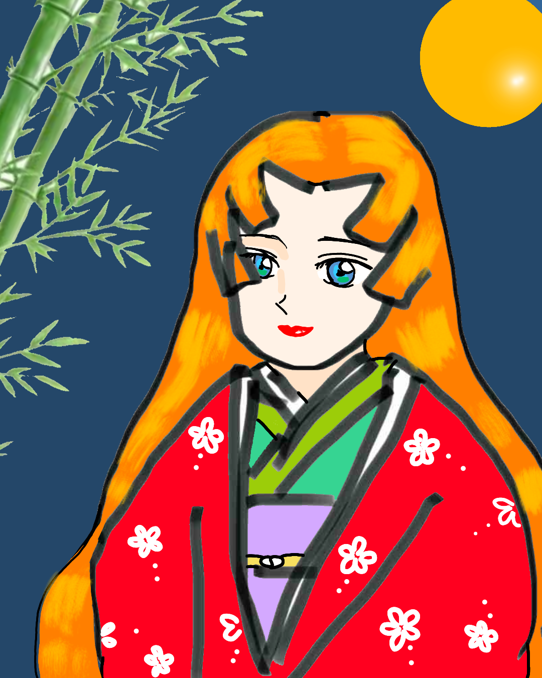 (お絵描き)自分で描いた絵を貼ると塗り絵して貰えるトピ