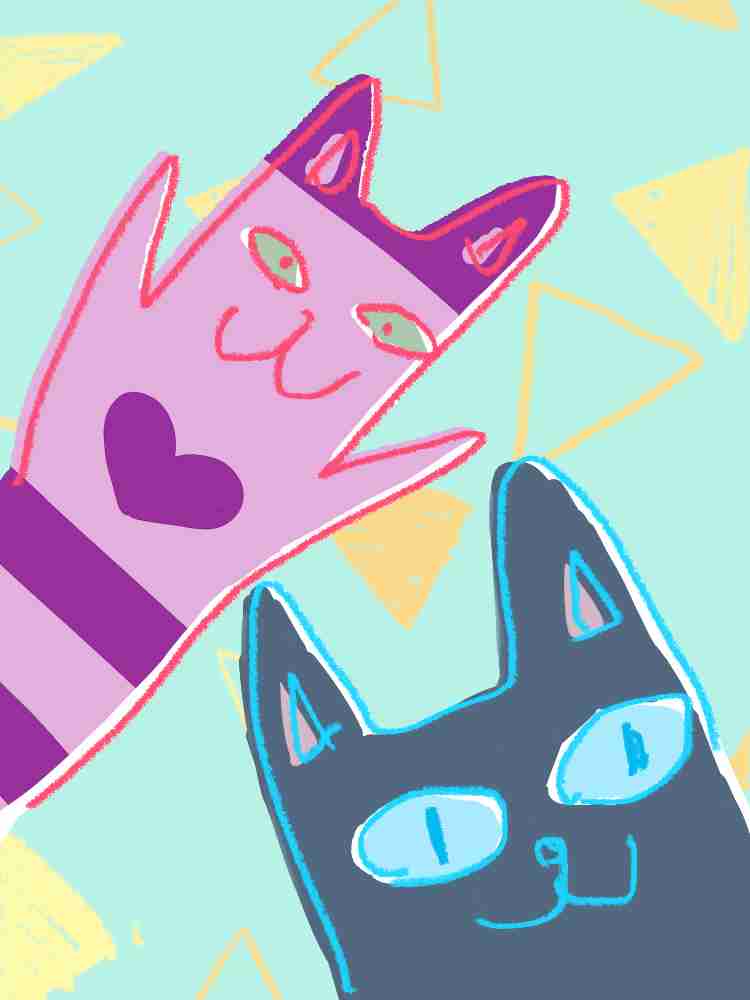 (お絵描き)自分で描いた絵を貼ると塗り絵して貰えるトピ