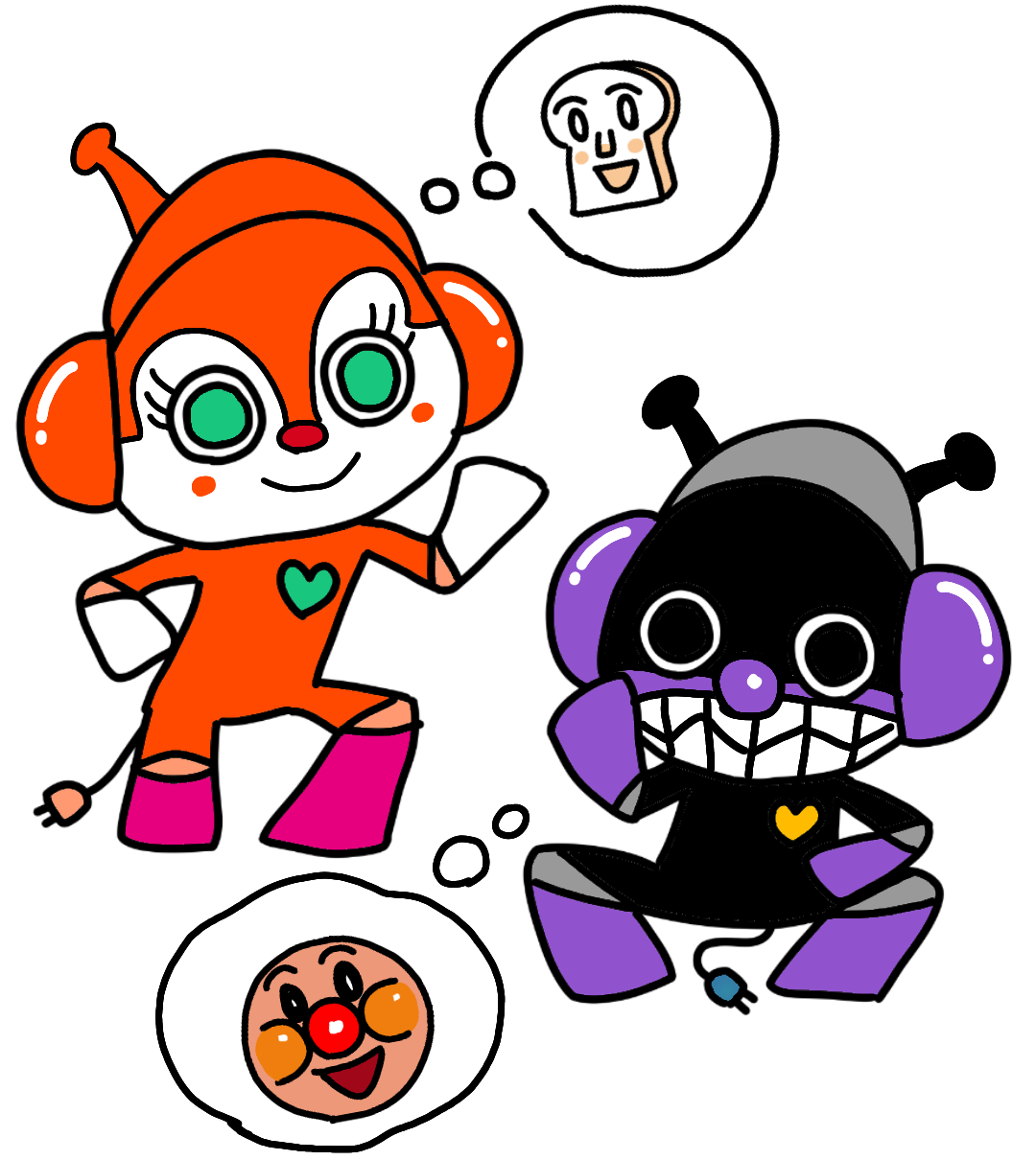 (お絵描き)自分で描いた絵を貼ると塗り絵して貰えるトピ