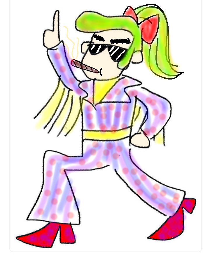 (お絵描き)自分で描いた絵を貼ると塗り絵して貰えるトピ