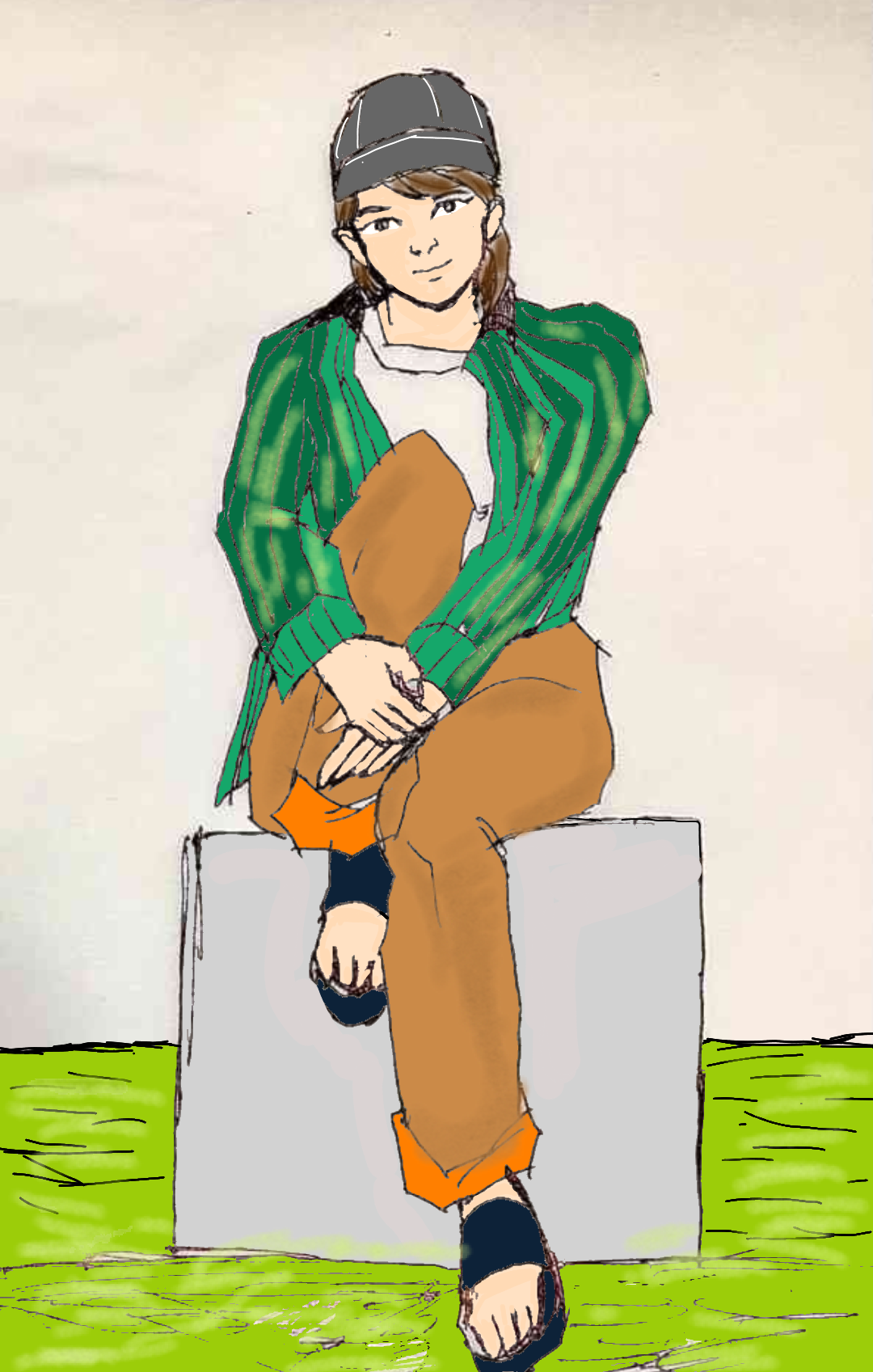(お絵描き)自分で描いた絵を貼ると塗り絵して貰えるトピ