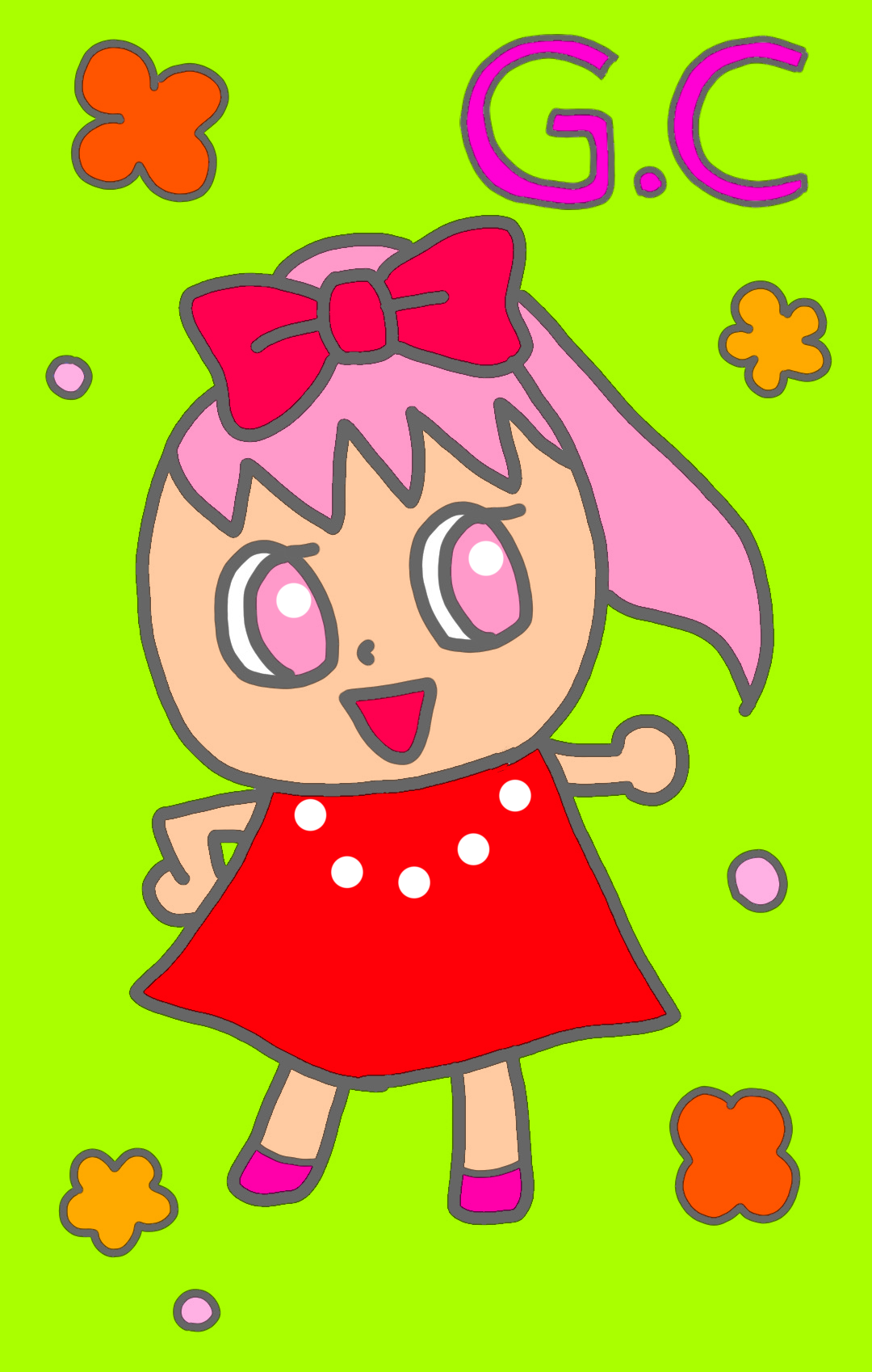 (お絵描き)自分で描いた絵を貼ると塗り絵して貰えるトピ