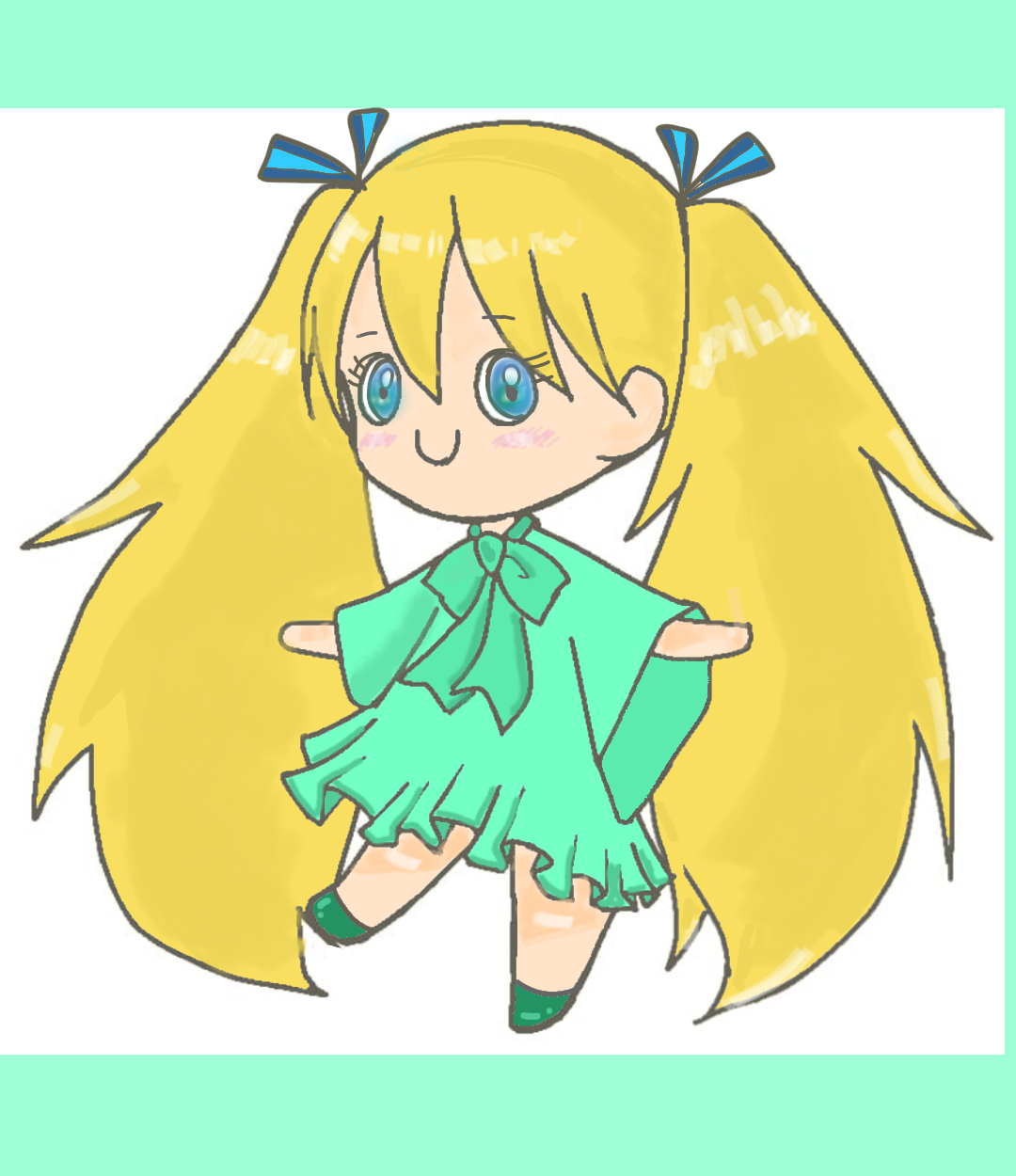 (お絵描き)自分で描いた絵を貼ると塗り絵して貰えるトピ