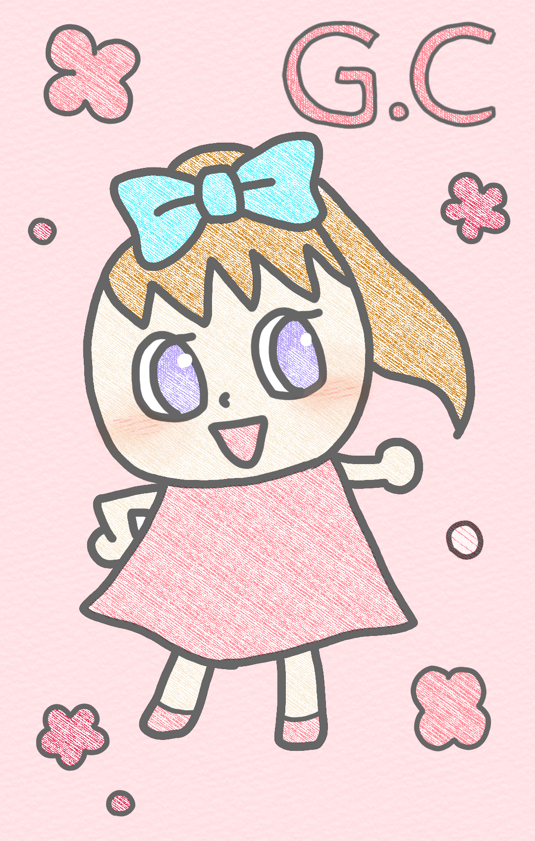 (お絵描き)自分で描いた絵を貼ると塗り絵して貰えるトピ