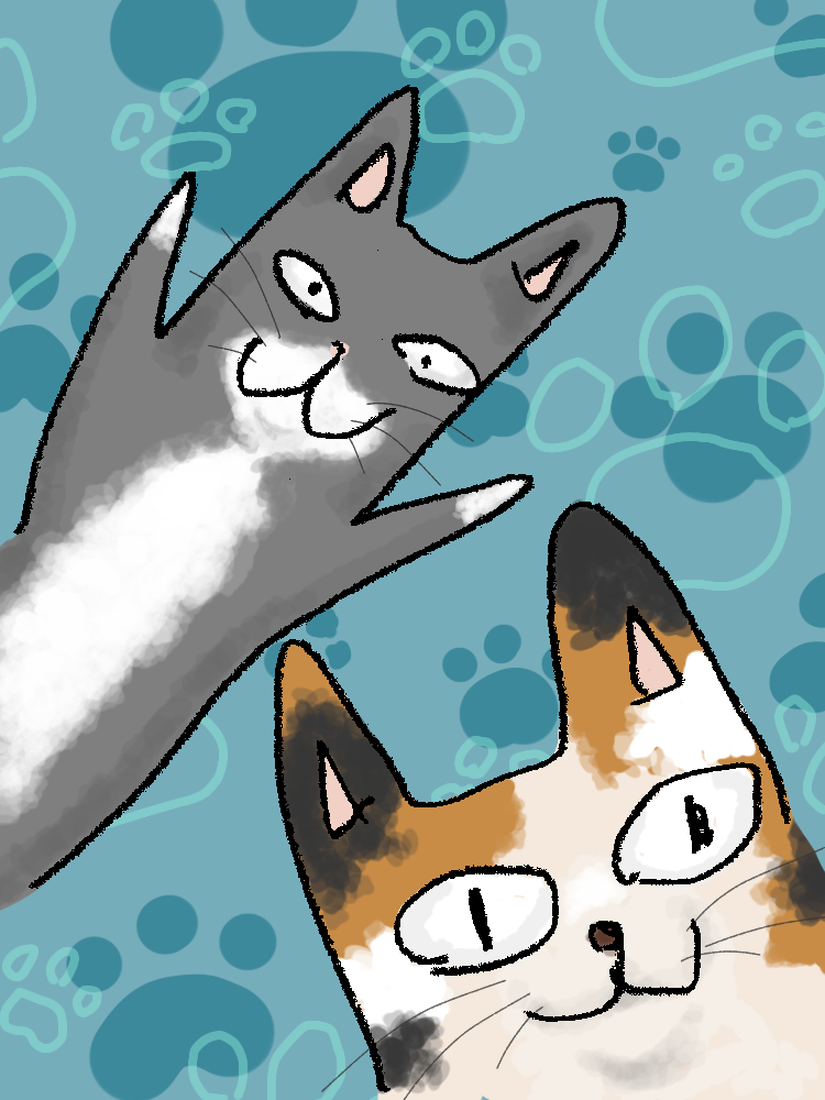 (お絵描き)自分で描いた絵を貼ると塗り絵して貰えるトピ
