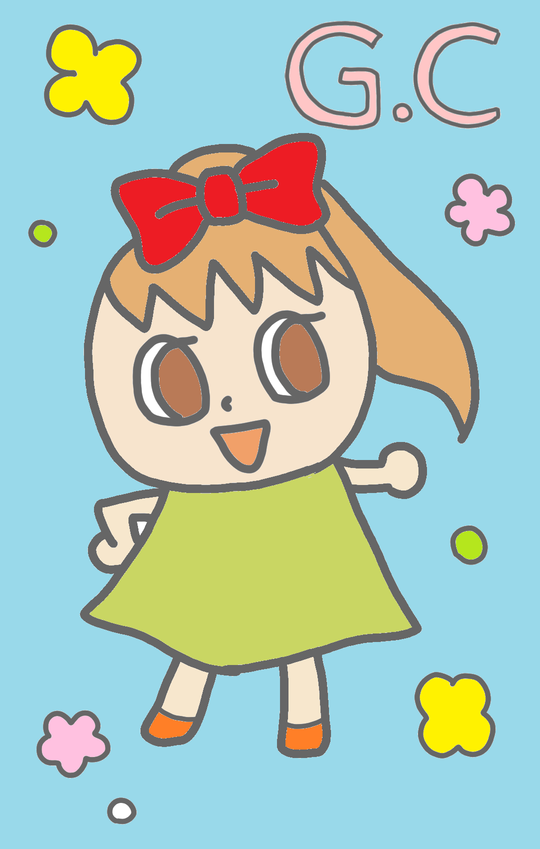 (お絵描き)自分で描いた絵を貼ると塗り絵して貰えるトピ