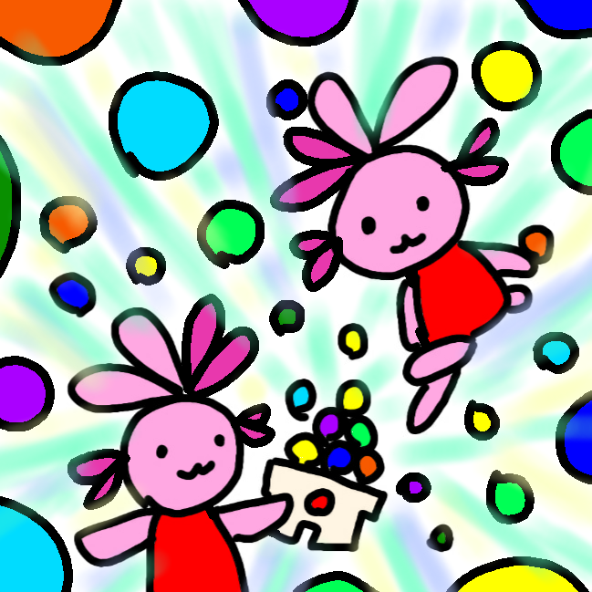 (お絵描き)自分で描いた絵を貼ると塗り絵して貰えるトピ