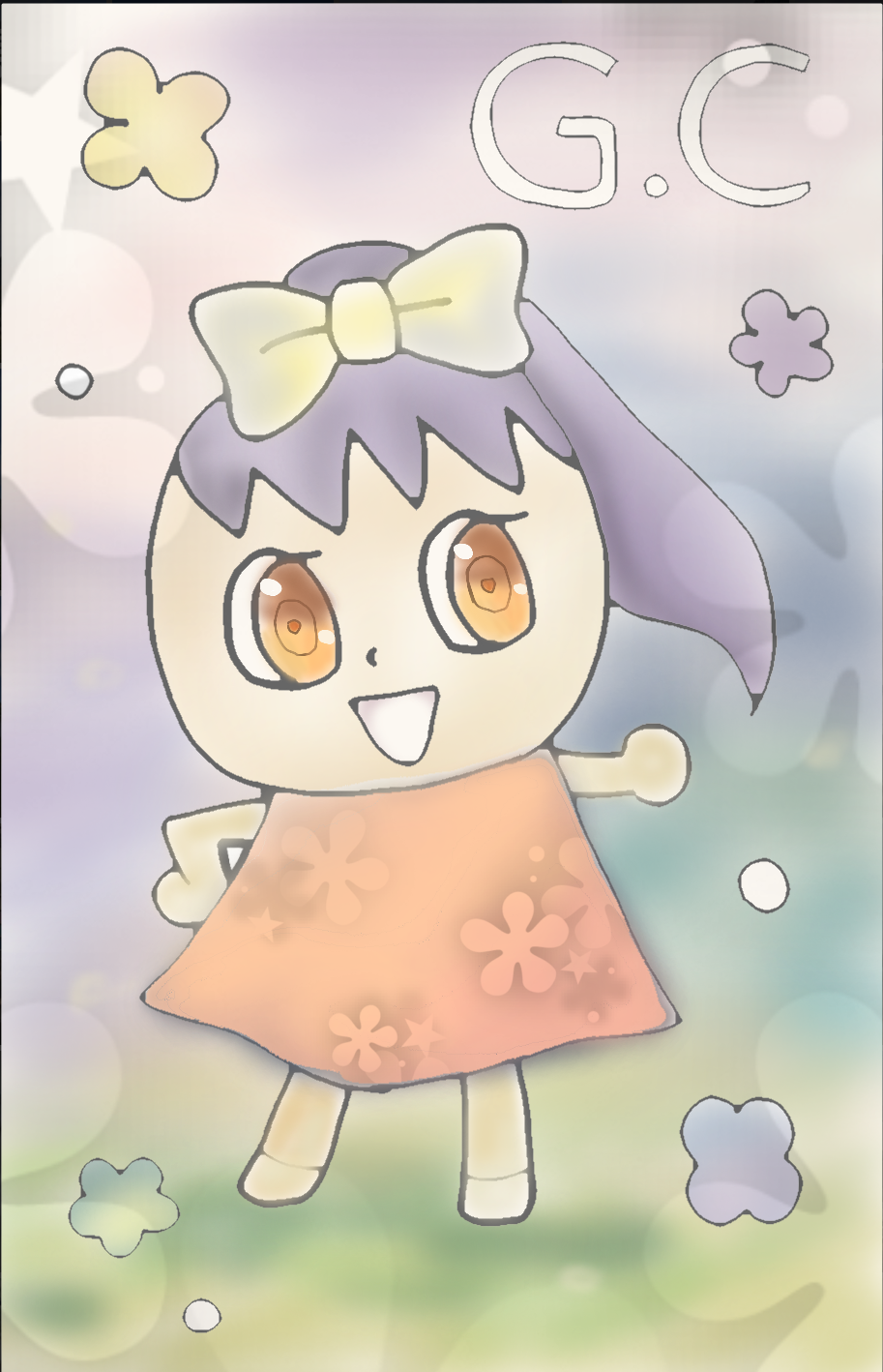 (お絵描き)自分で描いた絵を貼ると塗り絵して貰えるトピ