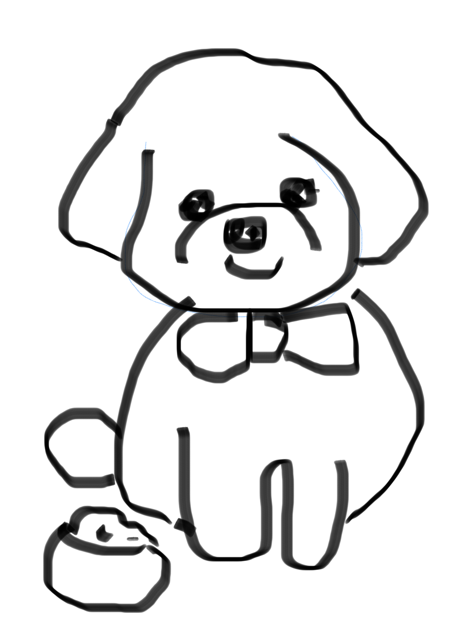 (お絵描き)自分で描いた絵を貼ると塗り絵して貰えるトピ