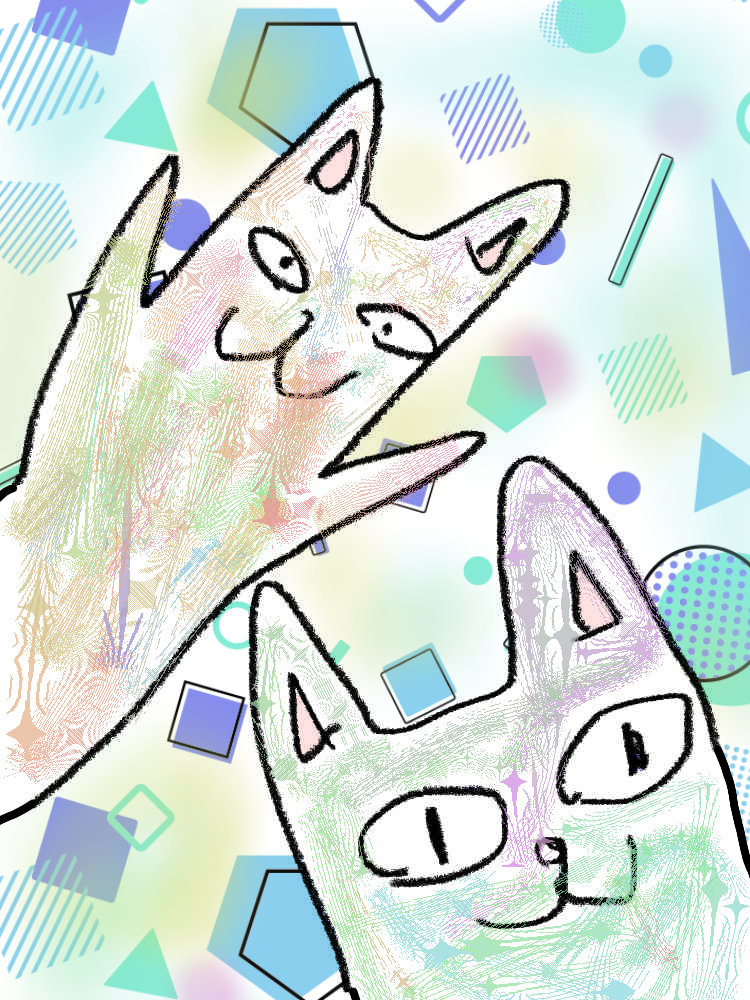 (お絵描き)自分で描いた絵を貼ると塗り絵して貰えるトピ