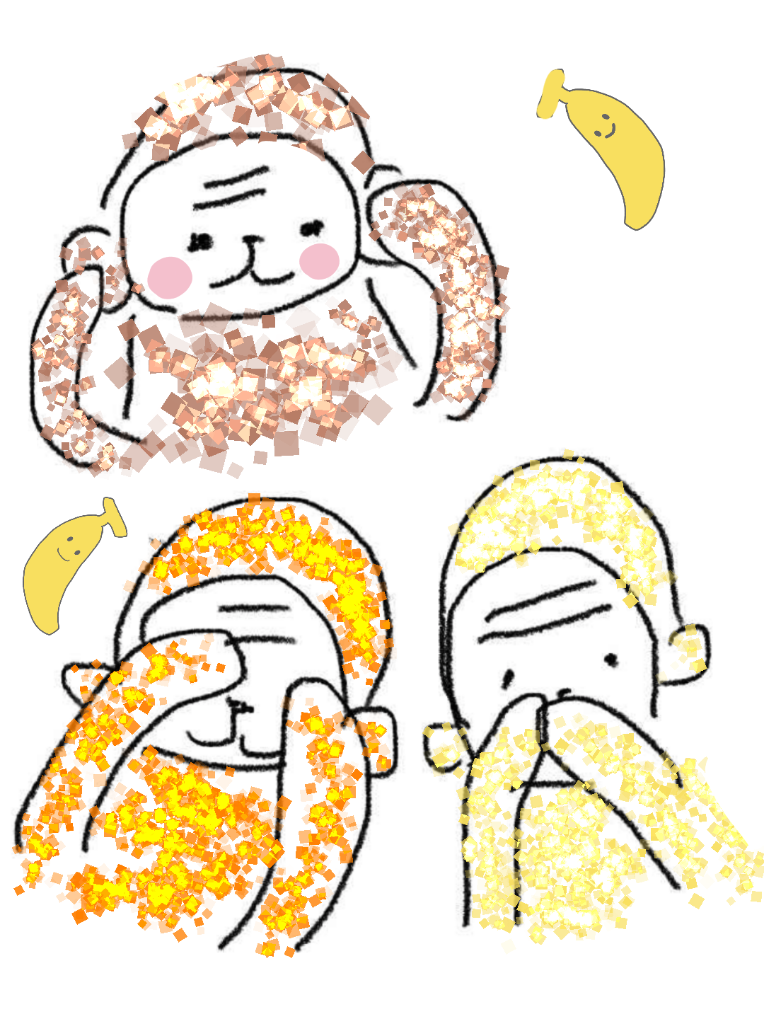 (お絵描き)自分で描いた絵を貼ると塗り絵して貰えるトピ