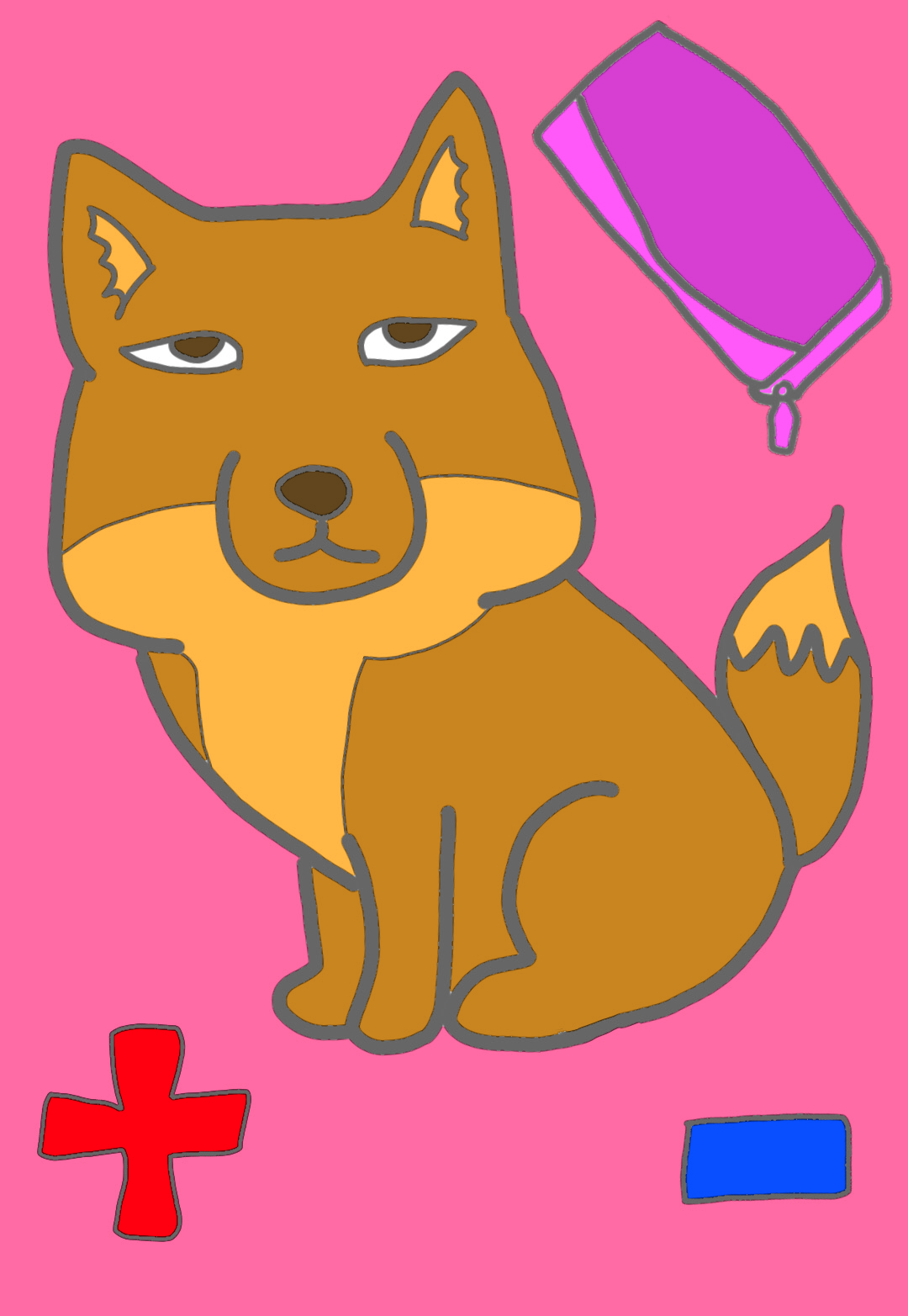 (お絵描き)自分で描いた絵を貼ると塗り絵して貰えるトピ