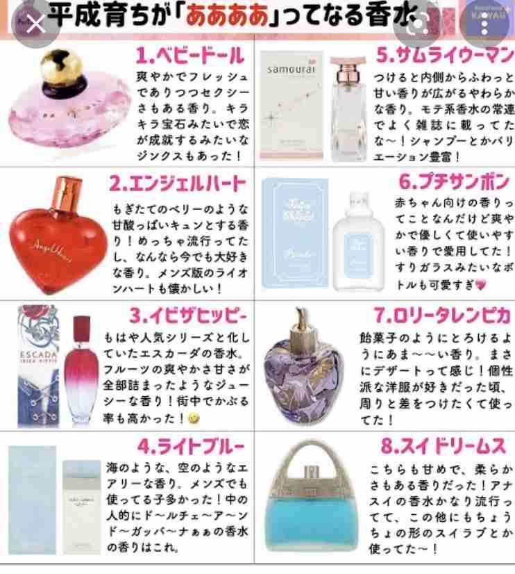 自分史香水歴、教えて！【香りの思い出】