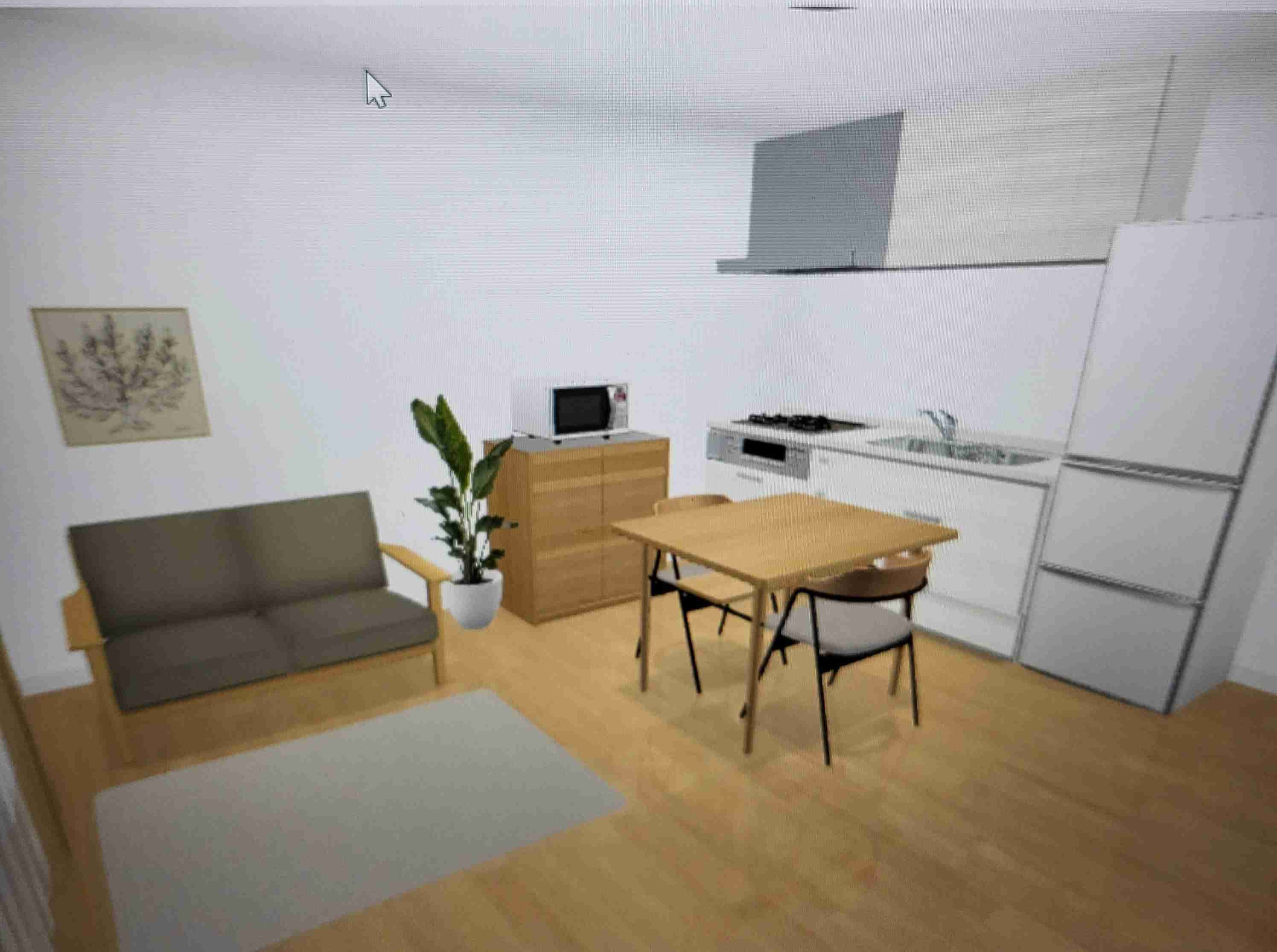 狭いLDKのインテリア