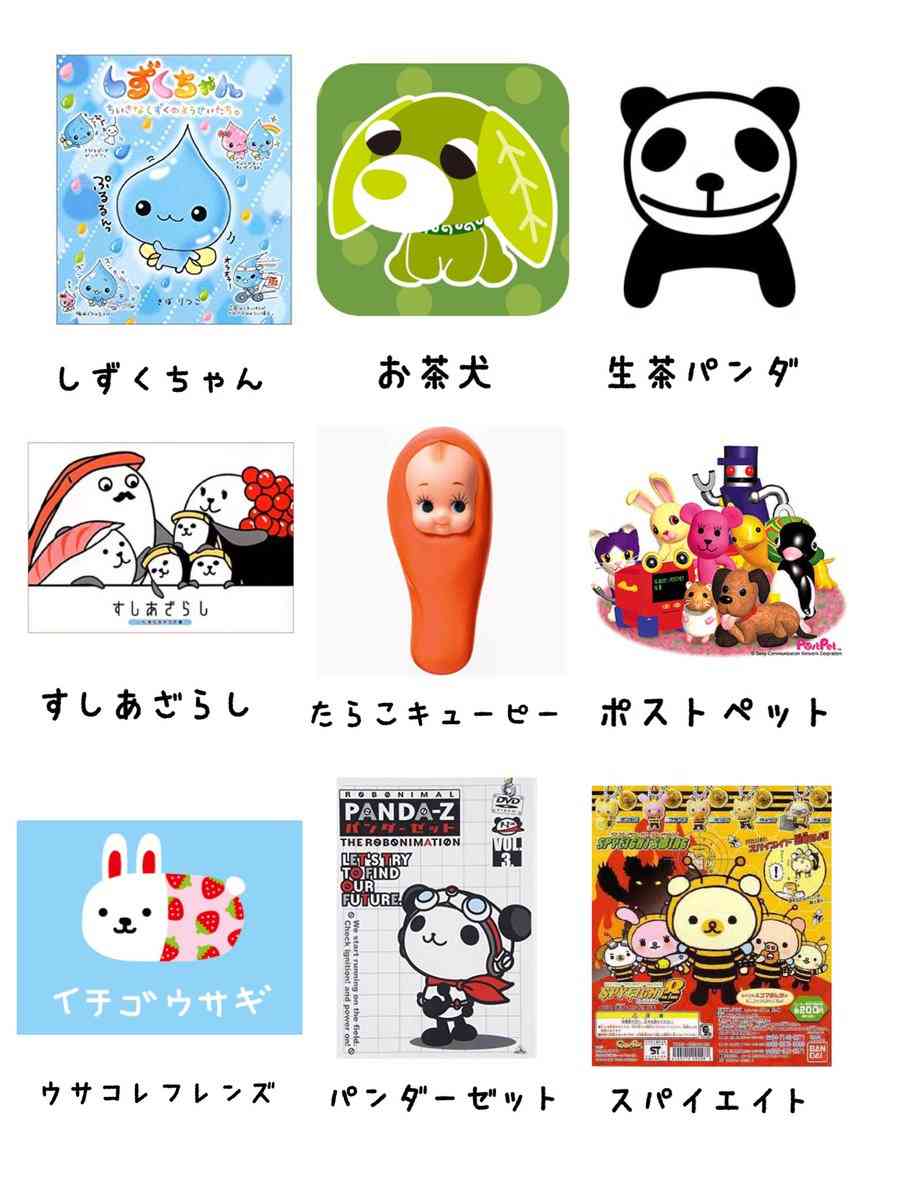 懐かしのキャラクター