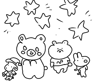 (お絵描き)自分で描いた絵を貼ると塗り絵して貰えるトピ