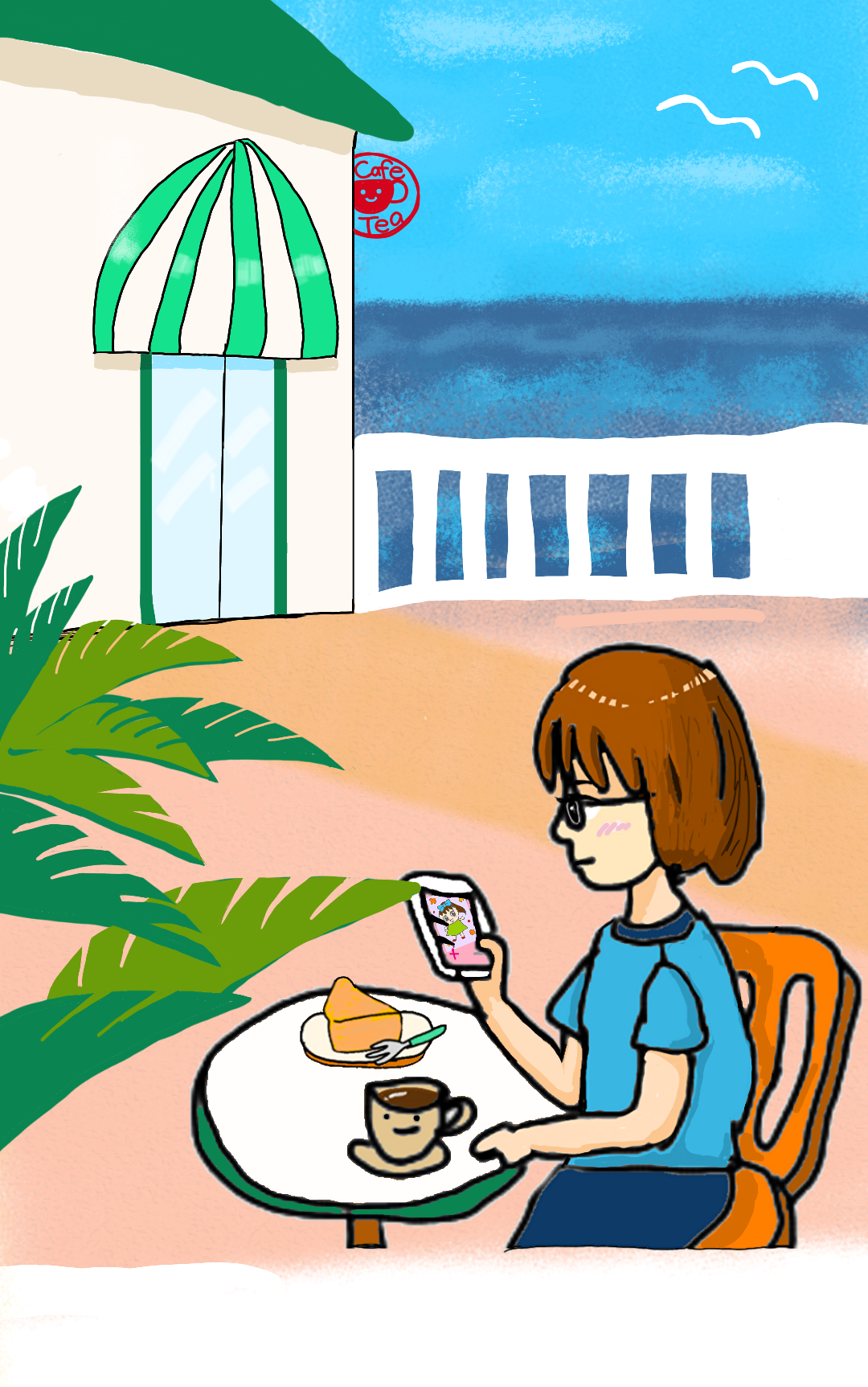 (お絵描き)自分で描いた絵を貼ると塗り絵して貰えるトピ