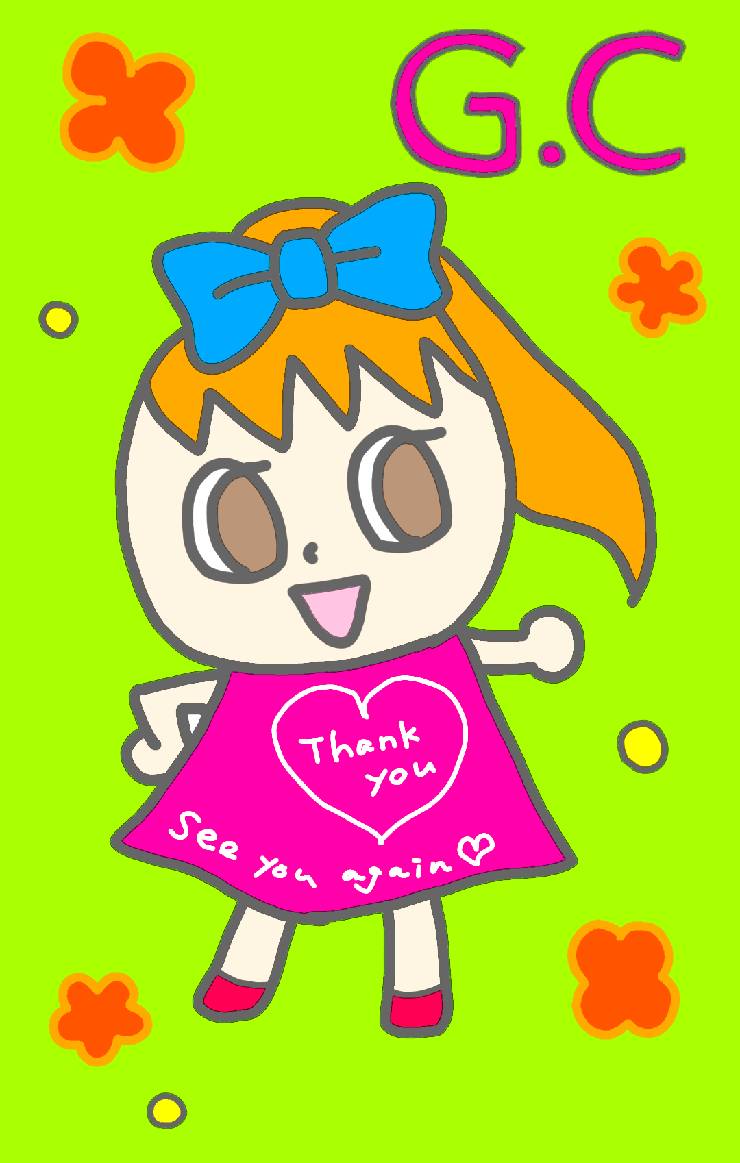 (お絵描き)自分で描いた絵を貼ると塗り絵して貰えるトピ