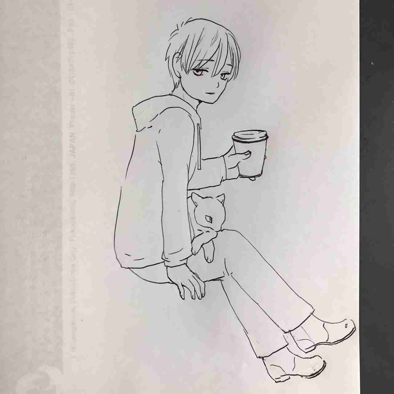 (お絵描き)自分で描いた絵を貼ると塗り絵して貰えるトピ