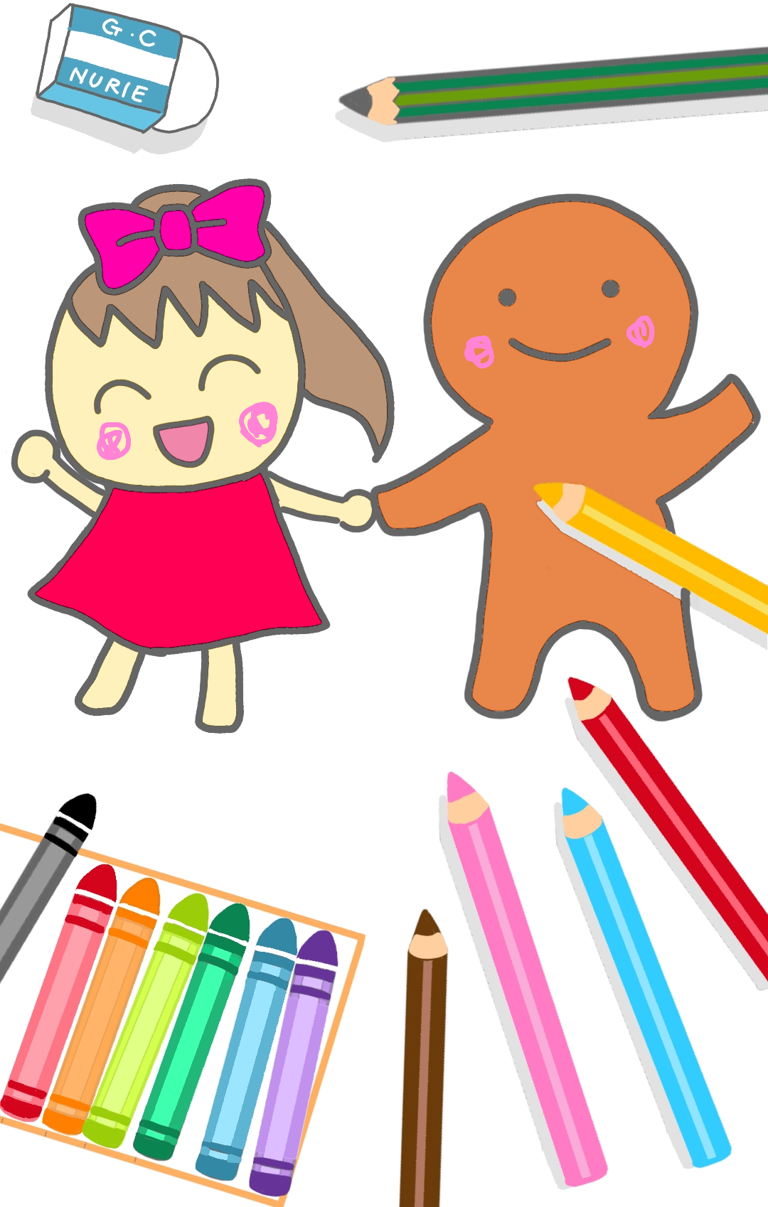 (お絵描き)自分で描いた絵を貼ると塗り絵して貰えるトピ