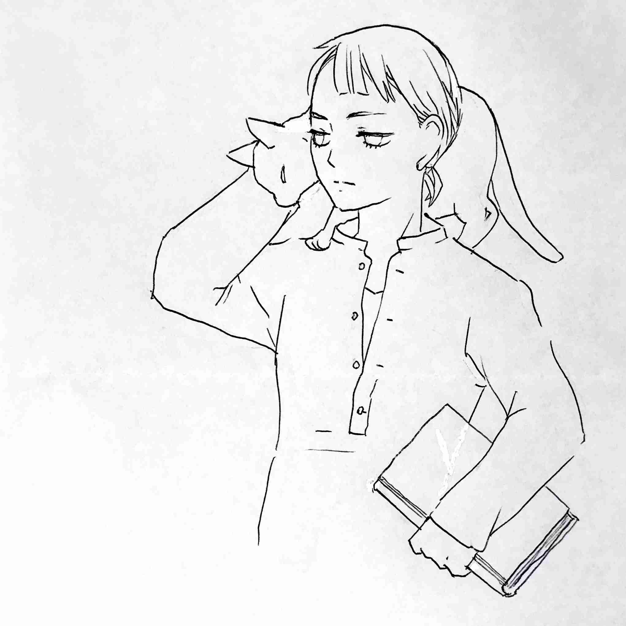 (お絵描き)自分で描いた絵を貼ると塗り絵して貰えるトピ