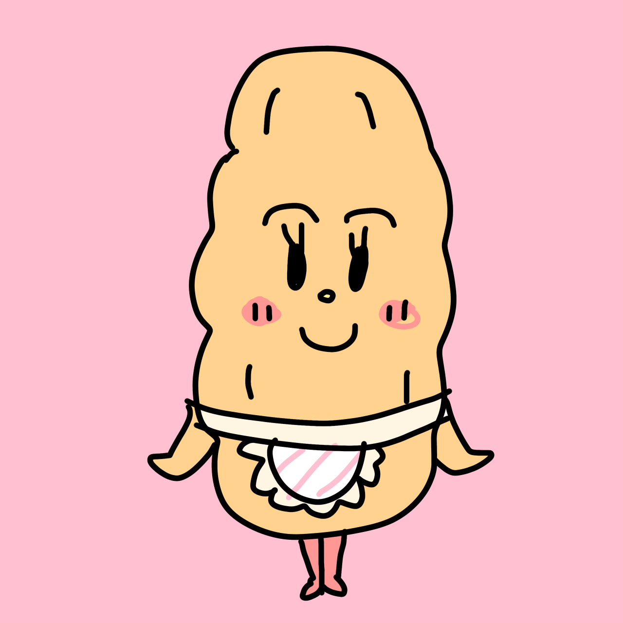 【お絵描き】アンパンマンの新キャラを考えて描いてみるトピ