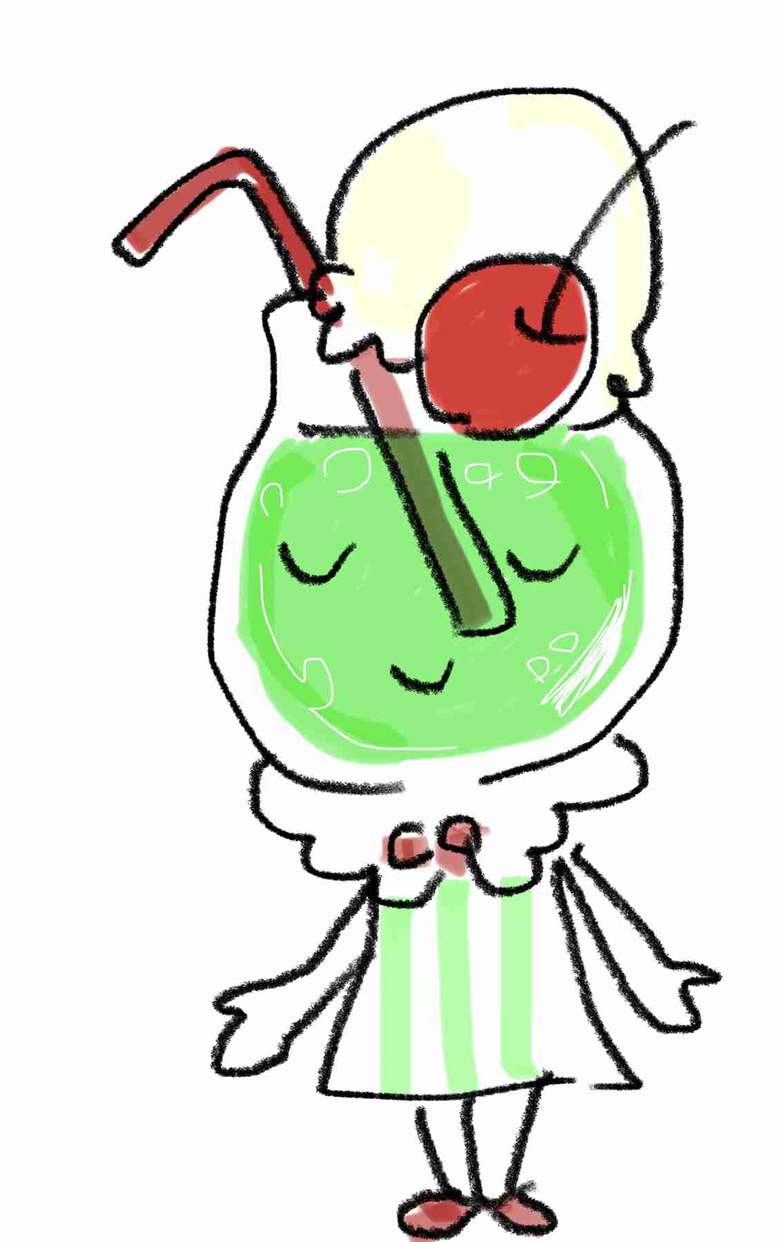 【お絵描き】アンパンマンの新キャラを考えて描いてみるトピ