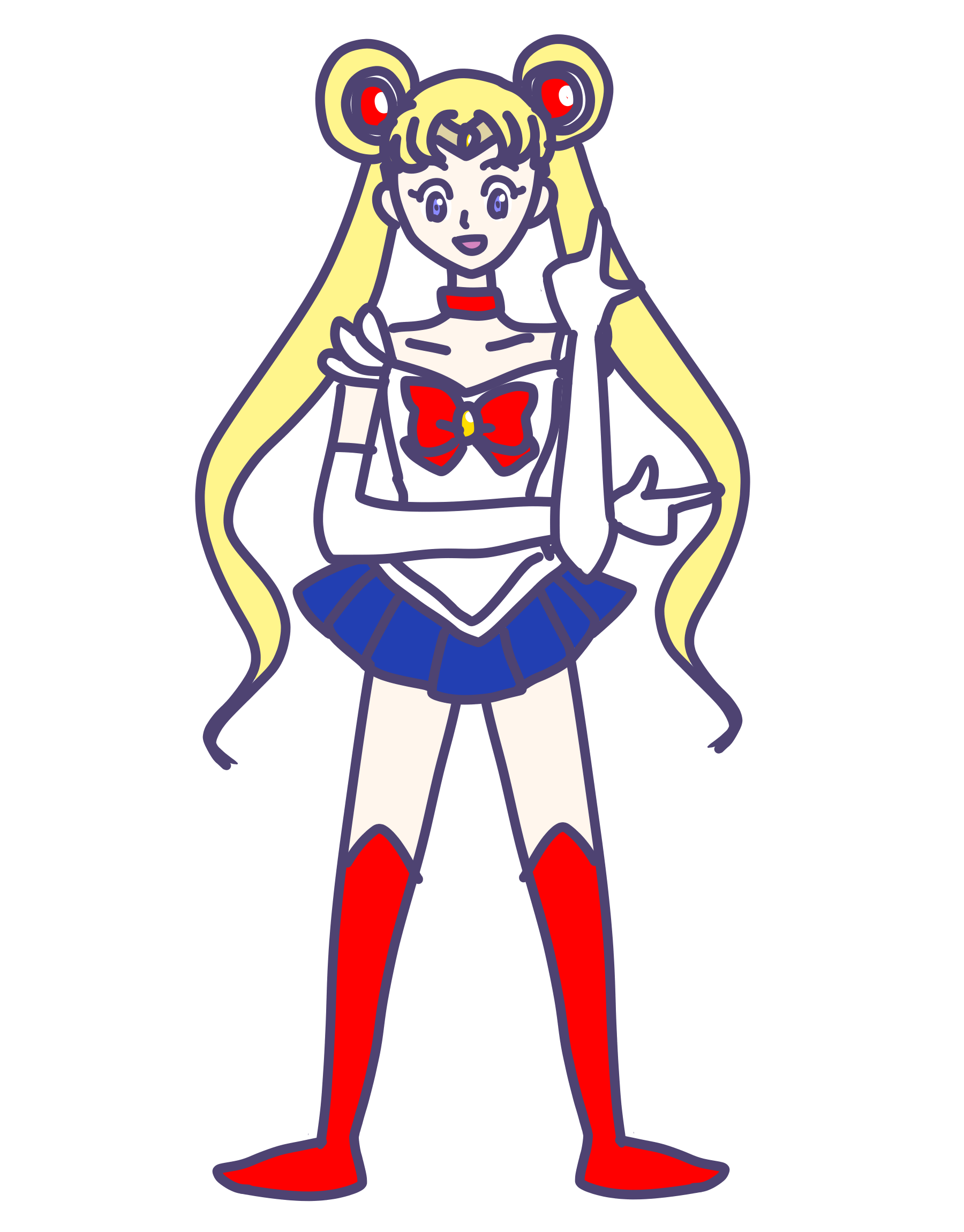 セーラームーンを何も見ないで描いてみるトピPart2