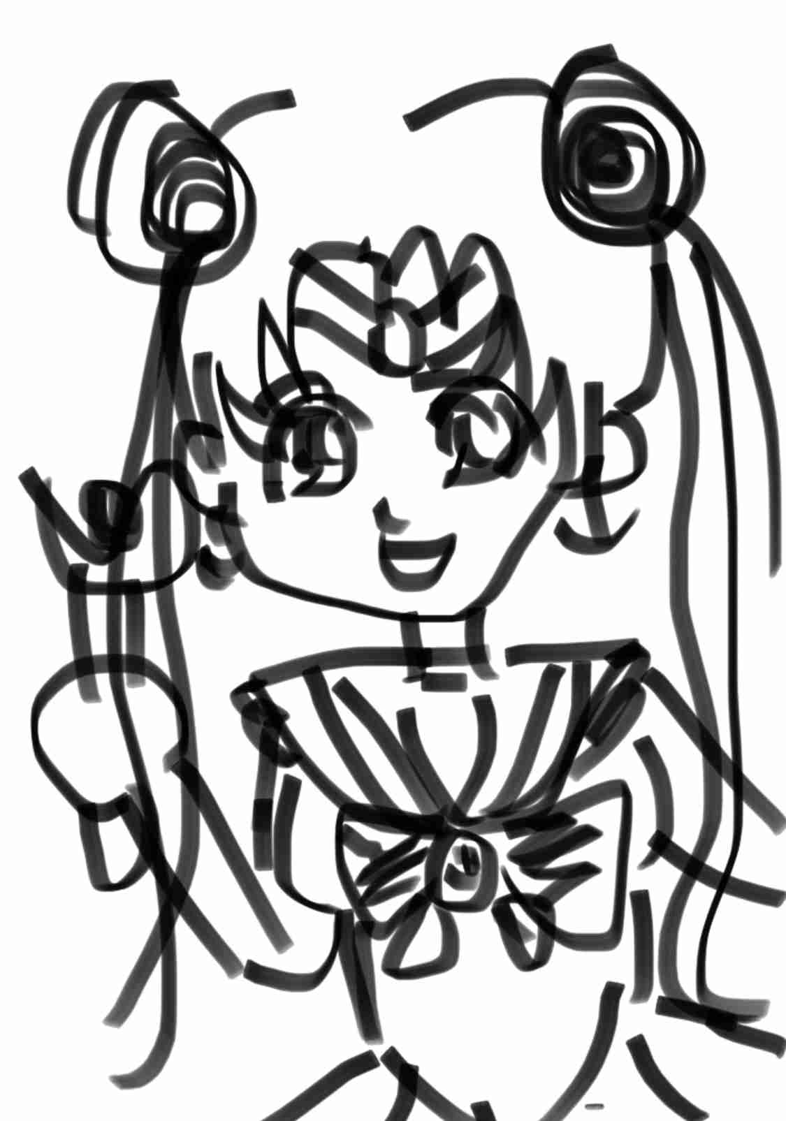 セーラームーンを何も見ないで描いてみるトピPart2