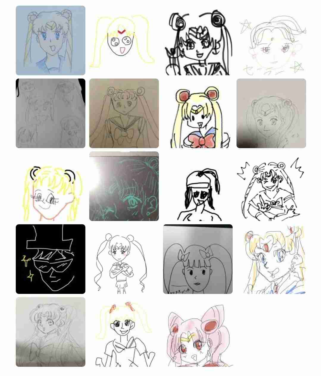 セーラームーンを何も見ないで描いてみるトピPart2