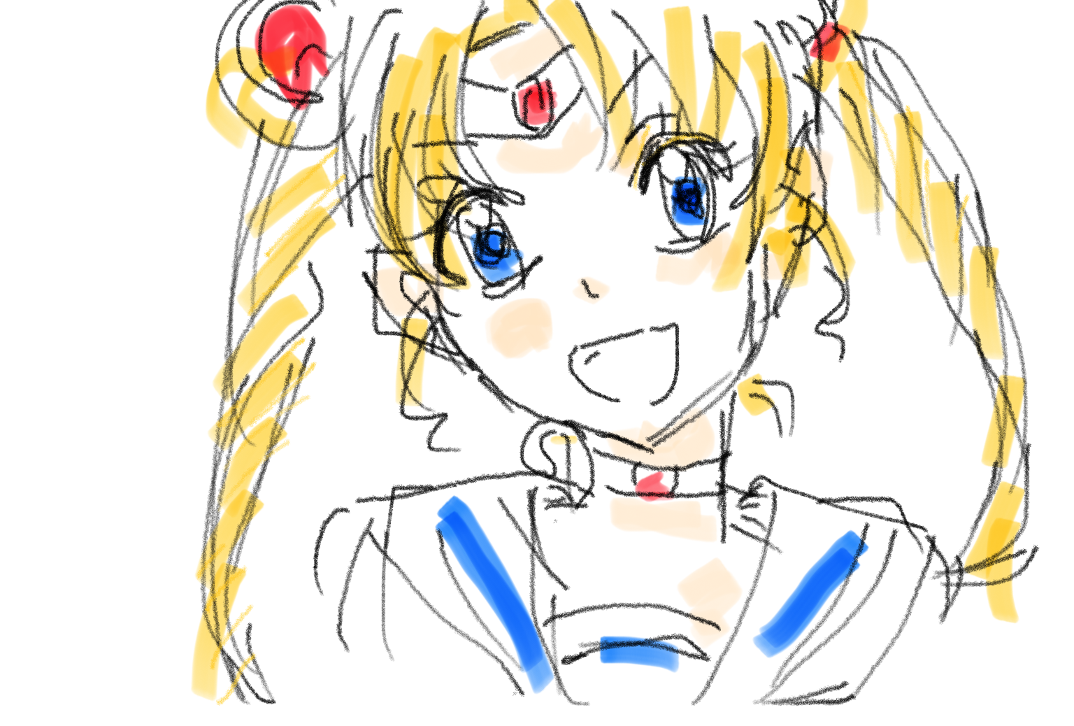 セーラームーンを何も見ないで描いてみるトピPart2