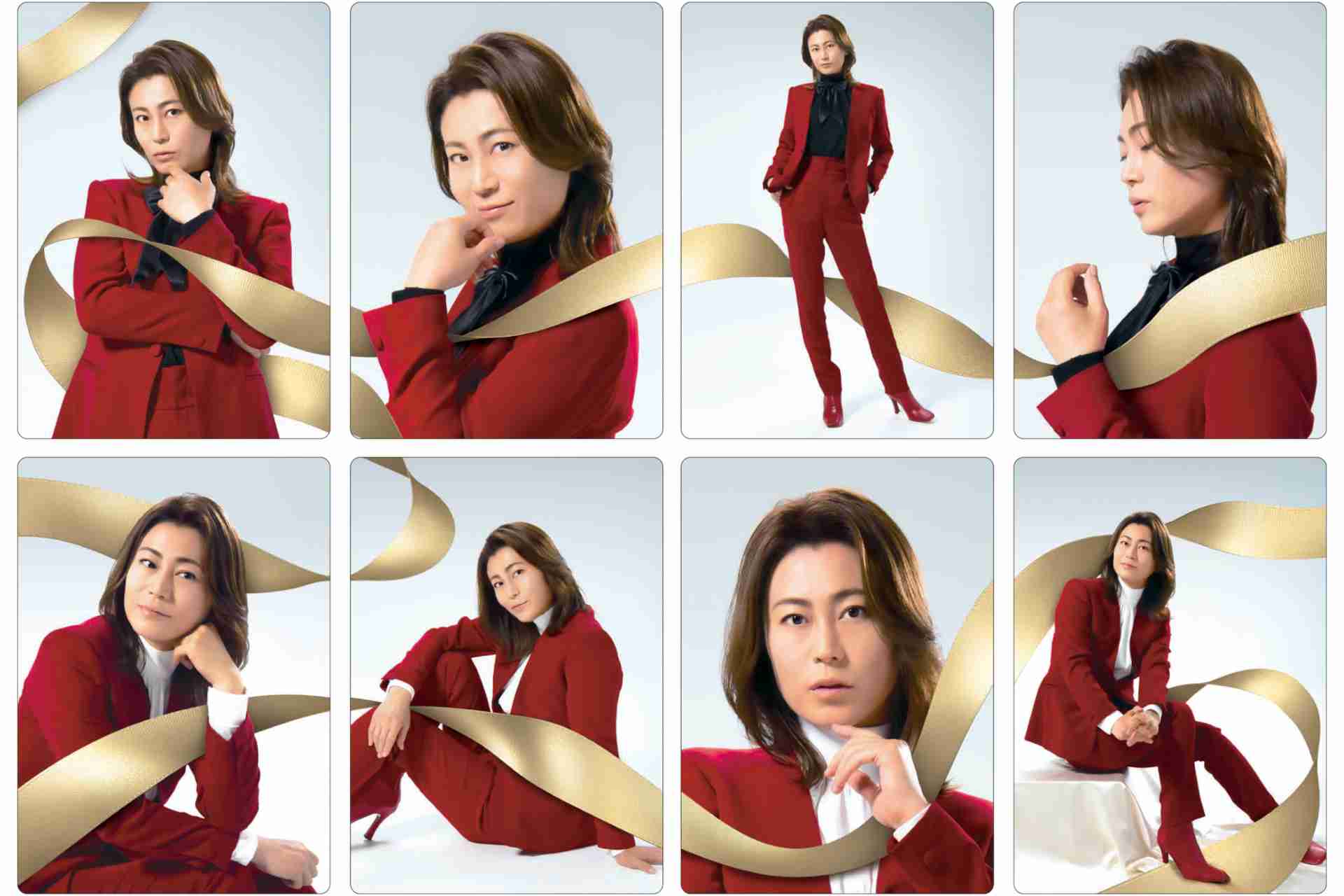 氷川きよし、紅白カラーの“ウサ耳”姿を公開 華やかなウサギビジュアルに「ハッピーな気持ち」
