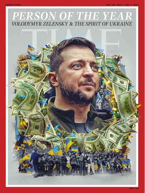 「今年の人」にゼレンスキー氏 ウクライナの精神も 米タイム誌