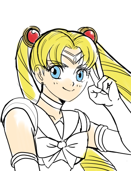 セーラームーンを何も見ないで描いてみるトピPart2