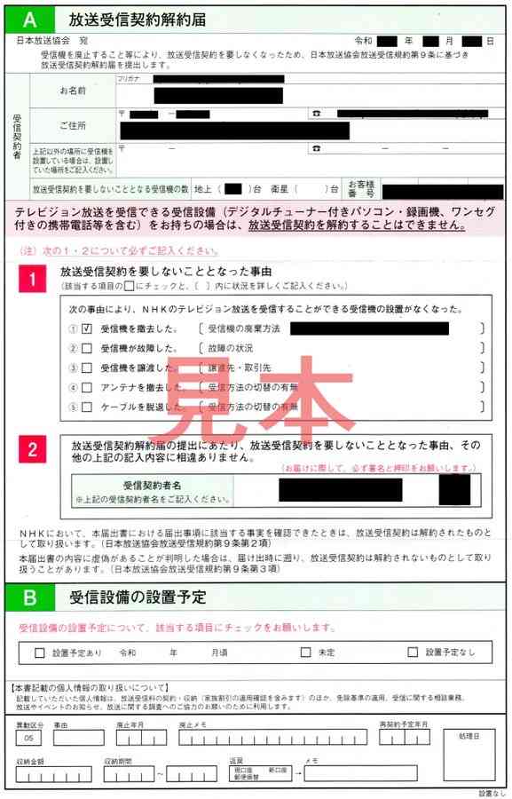 テレビを処分した人！