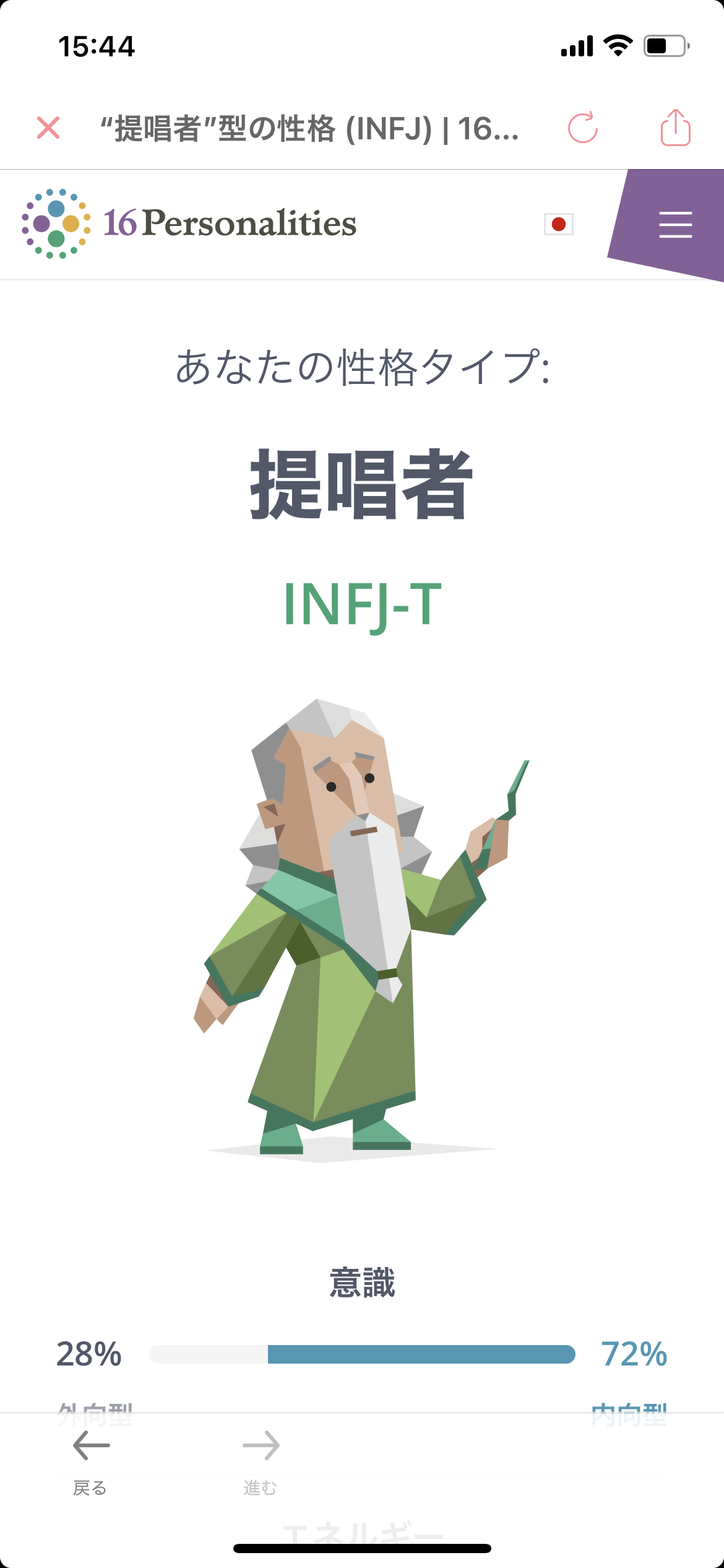 16型性格診断やったことある人Part10【MBTI】