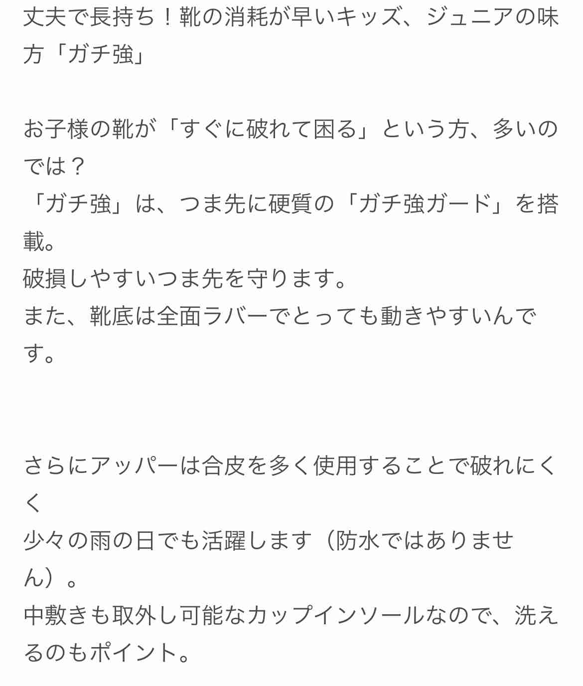 子供の靴、なに履かせていますか？